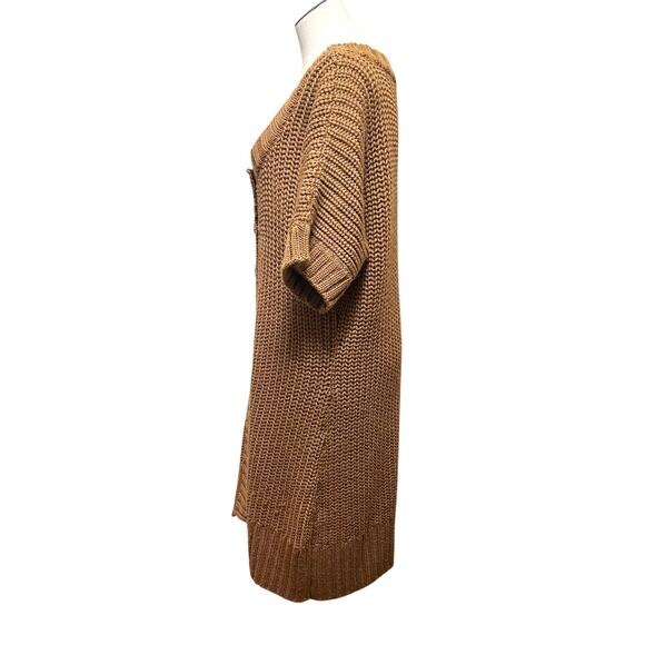 Soft Surroundings Womens Brown Wool Blend Chunky Knit Tunic Sweater Dress Sz XL - Picture 5 of 14